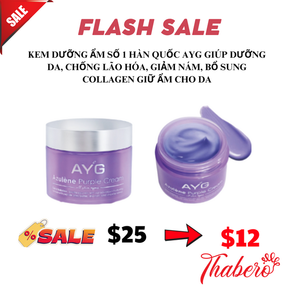 Kem dưỡng ẩm Số 1 Hàn Quốc AYG giúp Dưỡng da ,chống Lão hóa ,giảm Nám, bổ sung Collagen giữ ẩm cho da