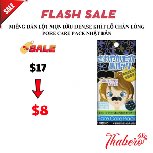 Miếng dán lột mụn đầu đen, se khít lỗ chân lông Pore Care Pack Nhật Bản
