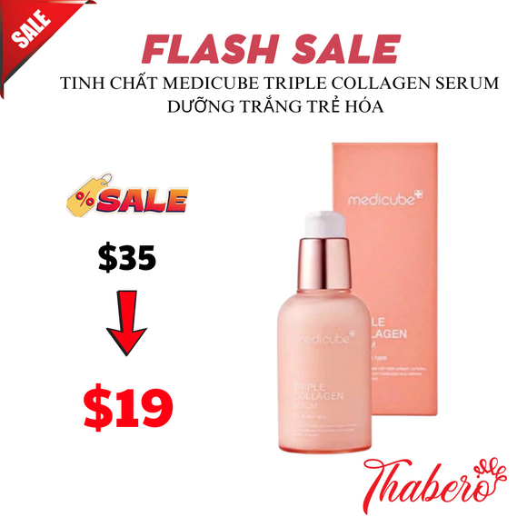 Tinh Chất Medicube Triple Collagen Serum dưỡng sáng, trẻ hóa da