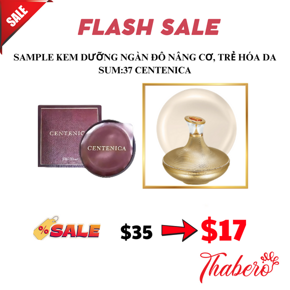 Sample Kem dưỡng ngàn đô nâng cơ, trẻ hoá da Sum:37 Centenica (20 tép =12ml )