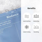 Mặt Nạ Collagen cấp ẩm chuyên sâu căng bóng da  Biodance Bio-hydro cera-nol real deep - Màu xanh dương