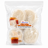 Bánh tráng phơi sương muối béo.