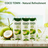 Nước Dừa Tươi 100% Coco Town Natural Coconut Water( 1000ml): HSD:2027/01/19
