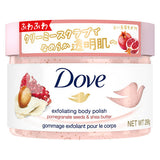 Kem tẩy tế bào chết toàn thân Dove dạng kem – hương lựu và bơ hạt mỡ Dove Creamy Scrub – Pomegranate & Shea Butte- HỒNG LỢT