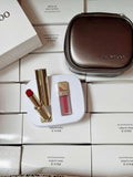 Set Son Dưỡng Môi Đông Y Whoo Gongjinhyang Mi Glow Lip Balm Special Set - Màu Wine Red tặng son kem lì số 1 màu Hồng Rose pink