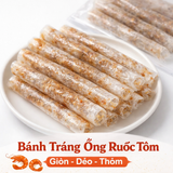 Bánh tráng cuốn tôm ruốc kèm với sốt muối béo Mixed Shrimp and Rice Paper RollsRich Salty Dipping Sauce
