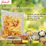 Dưỡng Nhan ( Nhựa đào , Bồ Mể , Tuyết Yến Mũ trôm ) - Dùng để ngâm uống giúp thanh lọc cơ thể mát gan sạch ruột nhuận trường và bổ sung collagen tự nhiên đẹp da .