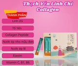 Thạch Tổ  Yến Linh Chi Collagen tăng cường sức khoẻ, đẹp da, cải thiện vóc dáng, chống lão hoá & trẻ hoá 여왕 제비집 젤리 스틱