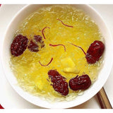 Dưỡng Nhan ( Nhựa đào , Bồ Mể , Tuyết Yến Mũ trôm ) - Dùng để ngâm uống giúp thanh lọc cơ thể mát gan sạch ruột nhuận trường và bổ sung collagen tự nhiên đẹp da .