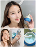 Sample Kem Dưỡng Cấp Nước mịn da tăng đồ đàn hồi da  Su:m37 Water-full Marine Relief Gel Cream - Dành cho da dầu nhờn - Kem Sum xanh (60 gói x 2ml x 120ml )
