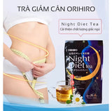 Trà giảm cân ban đêm loại bỏ mỡ tích tụ Orihiro Night Diet Tea Nhật Bản ( màu xanh )