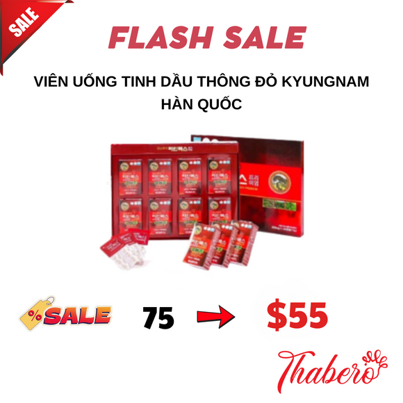 Viên uống tinh dầu thông đỏ Kyungnam Hàn Quốc