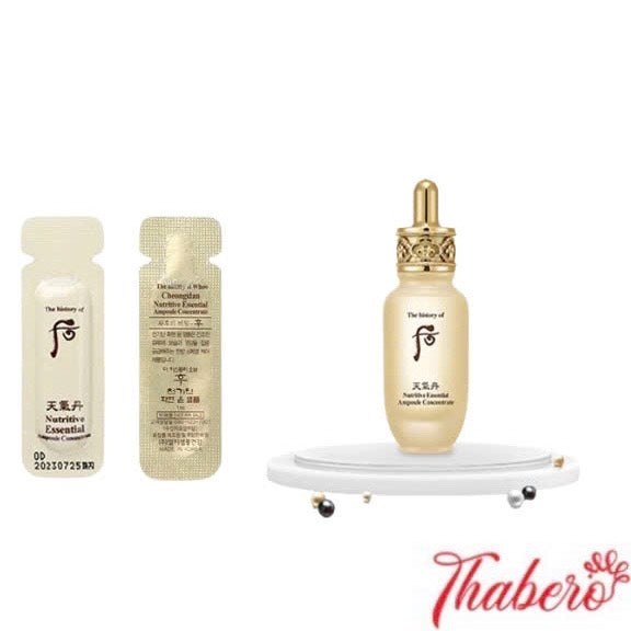 Sample Tinh Chất Sâm Núi DINH DƯỞNG  Chống Lão Hoá Whoo Nutritive Esential Ampoule Concentrate (30 gói x 1ml =30ml)