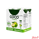 Nước Dừa Tươi 100% Coco Town Natural Coconut Water( 1000ml): HSD:2027/01/19