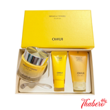 Set Kem Dưỡng sáng da, cải thiện da xỉn màu OHUI Miracle Toning Glow Cream Special Set - OHUI VÀNG NGUYÊN SET
