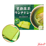 Bánh quy giòn nhân socola trà xanh béo thơm Kyoto Matcha Lang-de-Chat