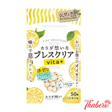 Kẹo ngậm hỗ trợ thơm miệng và bổ sung vitamin C Breath Clear Vita+ - VỊ CHANH