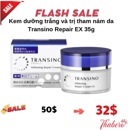 Kem dưỡng trắng và trị tham nám da Transino Repair EX 35g
