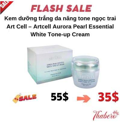 Kem dưỡng trắng da nâng tone ngọc trai Art Cell – Artcell Aurora Pearl Essential White Tone-up Cream