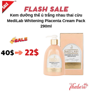 Kem dưỡng thể ủ trắng nhau thai cừu MediLab Whitening Placenta Cream Pack 290ml