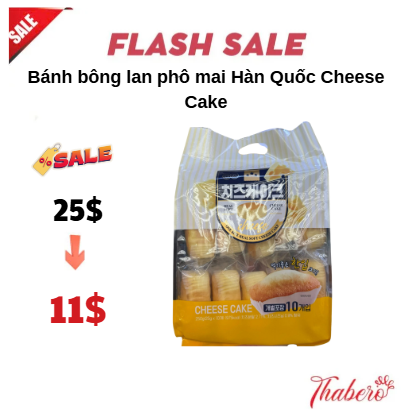Bánh bông lan phô mai Hàn Quốc Cheese Cake