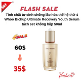 Tinh chất tự sinh chống lão hóa thế hệ thứ 4 Whoo Bichup Ultimate Recovery Youth Serum tách set không hộp 50ml