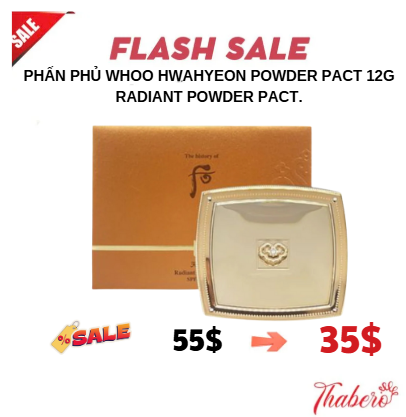 Phấn Phủ Whoo Hwahyeon Powder Pact 12g Radiant Powder Pact.