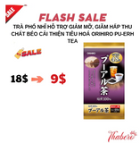 Trà phổ nhĩ hỗ trợ  giảm mỡ, giãm hấp thu chất béo cải thiện tiêu hoá  Orihiro Pu-erh Tea