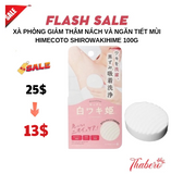 Xà phòng giảm thâm nách và ngăn tiết mùi Himecoto Shirowakihime 100g