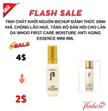 Tinh chất khởi nguồn Bichup  đánh thức sinh khí, chống lão hoá, tăng độ đàn hồi cho làn da Whoo First Care Moisture Anti Aging Essence mini 8ml