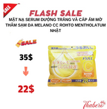 Mặt Nạ serum dưởng trắng và cấp ẩm  mờ thâm sạm da  Melano CC  Rohto Mentholatum Nhật