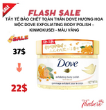 Tẩy tế bào chết toàn thân Dove hương hoa mộc Dove Exfoliating Body Polish – Kinmokusei - MÀU VÀNG