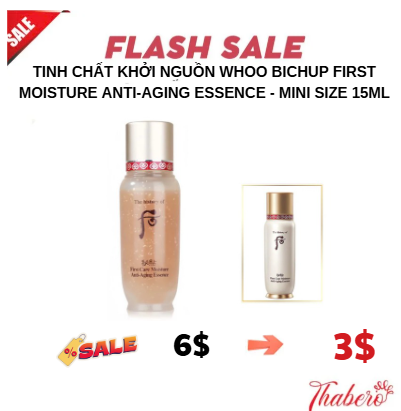 Tinh Chất Khởi Nguồn Whoo Bichup First Moisture Anti-Aging Essence - MINI SIZE  15ml