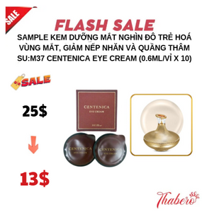 Sample kem dưỡng mắt nghìn đô trẻ hoá vùng mắt, giảm nếp nhăn và quầng thâm Su:m37 Centenica Eye Cream (0.6ml/vỉ X 10)