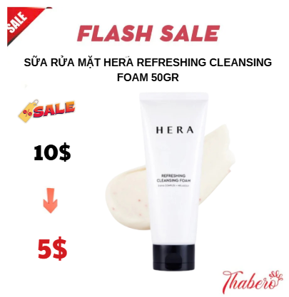 Sữa Rửa Mặt Hera Refreshing Cleansing Foam 50gr