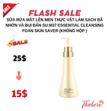 Sữa rửa mặt lên men thực vật làm sạch bã nhờn và bụi bẩn Su:m37 Essential Cleansing Foan Skin Saver (KHÔNG HỘP )