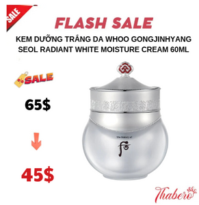 Kem Dưỡng Trắng Da Whoo Gongjinhyang Seol Radiant White Moisture Cream 60ml