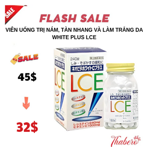 Viên uống trị nám, tàn nhang và làm trắng da White plus LCE