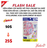 Viên Uống Cấp Nước hỗ trợ làm đẹp da giúp tăng đàn hồi da; làm đẹp da; giữ ẩm, bảo vệ da; thúc đẩy sản sinh collagen DHC Hyaluronic Acid Supplement 60 ngày