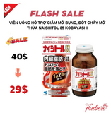 Viên uống hỗ trợ giảm mỡ bụng, đốt cháy mỡ thừa Naishitol 85 Kobayashi