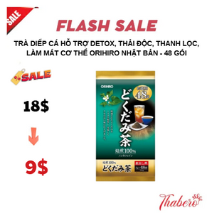 Trà Diếp Cá Hỗ Trợ Detox, Thải Độc, Thanh Lọc, Làm Mát Cơ Thể Orihiro Nhật Bản - 48 gói