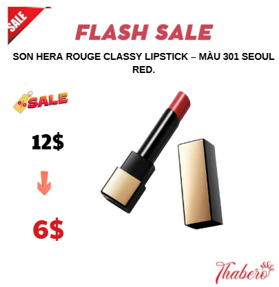 Son HERA Rouge Classy Lipstick – Màu 301 Seoul Red.