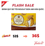 Bánh Quy Bơ Tỏi Nougat Bon Ami Hàn Quốc.