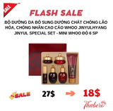 Bộ dưỡng da bổ sung dưởng chất chống lão hóa, chống nhăn cao cấo Whoo Jinyulhyang Jinyul Special Set - Mini whoo đỏ 6 SP