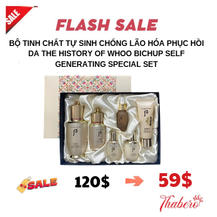 Bộ Tinh chất tự sinh chống lão hóa phục hồi da The history of Whoo Bichup Self Generating special set
