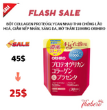 Bột Collagen Proteoglycan nhau thai  chống lão hoá, giảm nếp nhăn, sáng da, mờ thâm 11000mg Orihiro