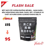 Bột ngũ cốc mè đen đậu đen đường nâu dinh dưỡng  Nhật.