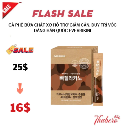 Cà phê bứa chất xơ  hỗ trợ giảm cân, duy trì vóc dáng Hàn Quốc Everbikini