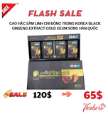 Cao hắc sâm linh chi đông trùng Korea Black Ginseng Extract Gold Geum Song Hàn Quốc