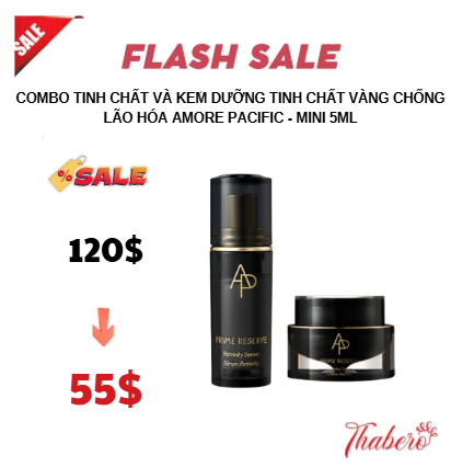 Combo Tinh Chất Và Kem Dưỡng tinh chất vàng Chống Lão Hóa AMORE PACIFIC - Mini 5ml